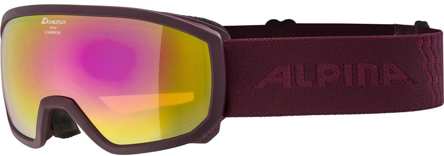 Очки горнолыжные Alpina 2021-22 Scarabeo Jr. HM Cassis/Pink Sph.