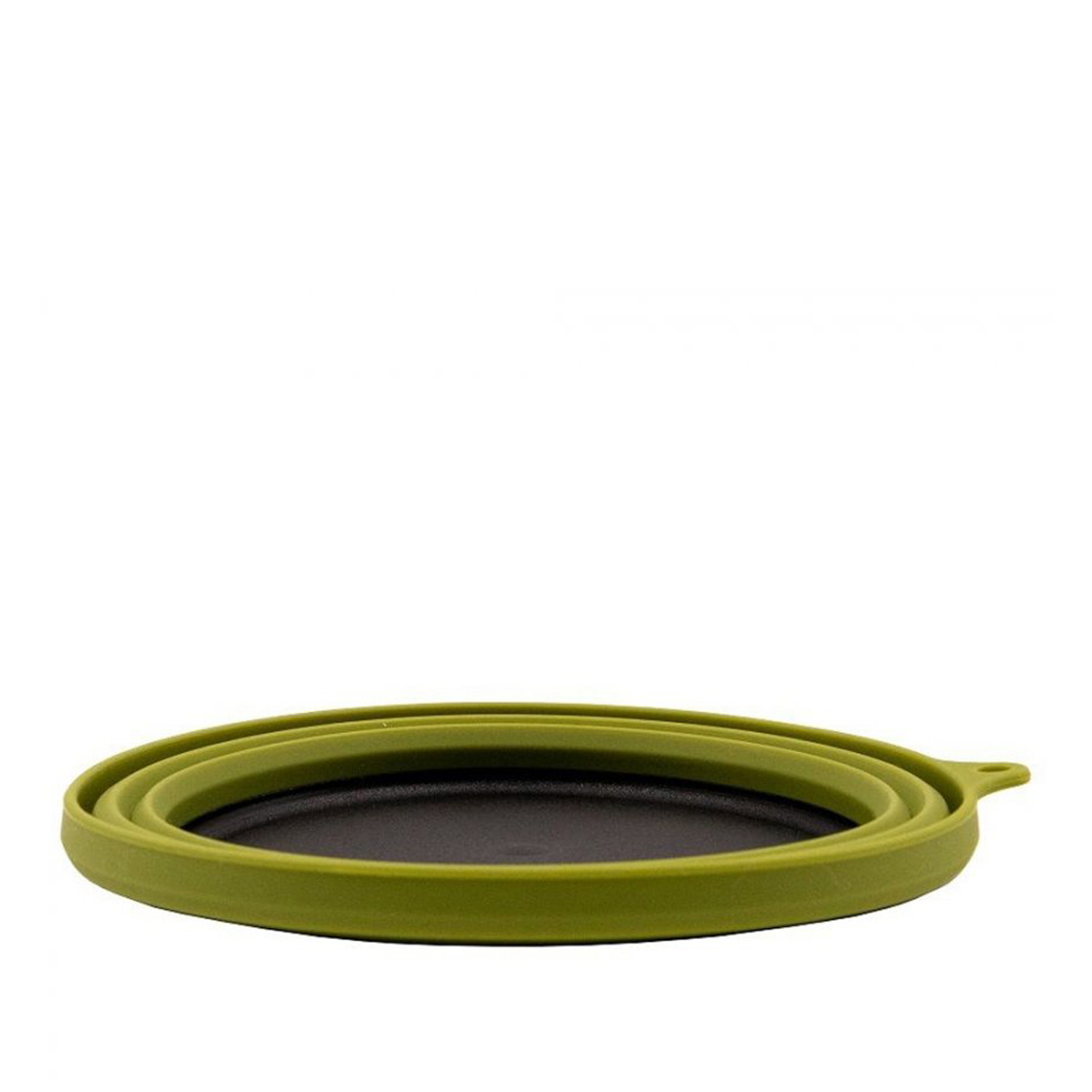 Тарелка Tramp силиконовая с пласт. дном 15х15х8,5 Olive