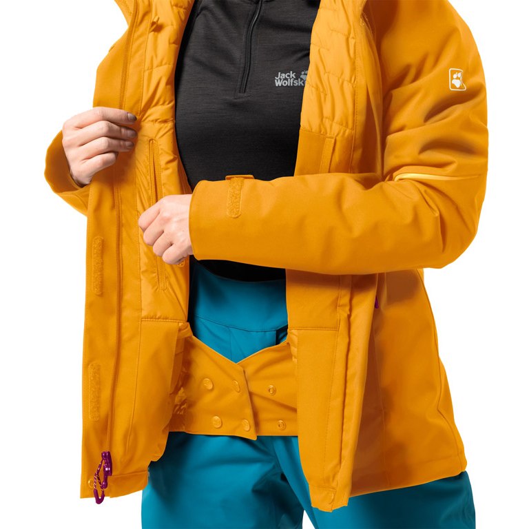Куртка горнолыжная Jack Wolfskin 2018-19 Exolight Icy Jacket Women Citrine Yellow