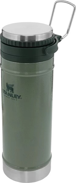 Термокружка Stanley Classic (с кофе-прессом) 0.47L Темно-Зеленый