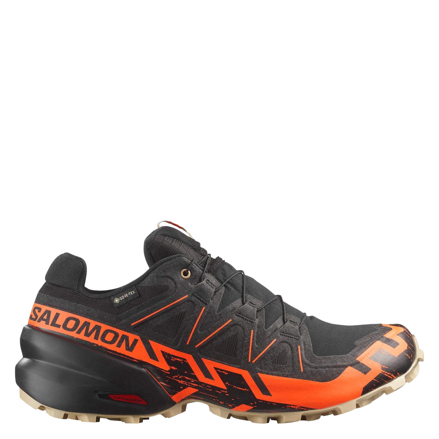 КроссовкимужскиеSALOMONSpeedcross6GTXBlack/ShockingOrange/White