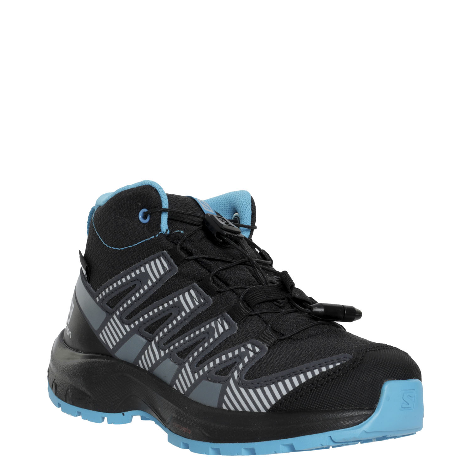 Треккинговые ботинки детские SALOMON Xa Pro V8 Mid Cswp J Black/Monum