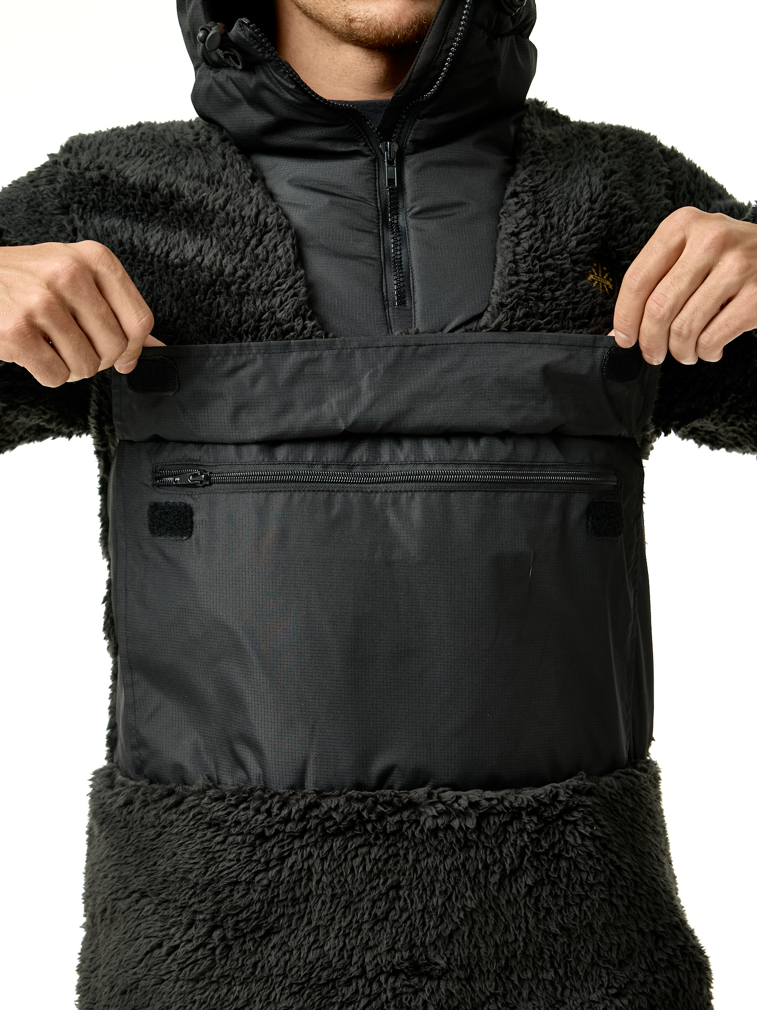 Флисовая куртка мужская MAJESTY Anorak Fleece Black – купить по