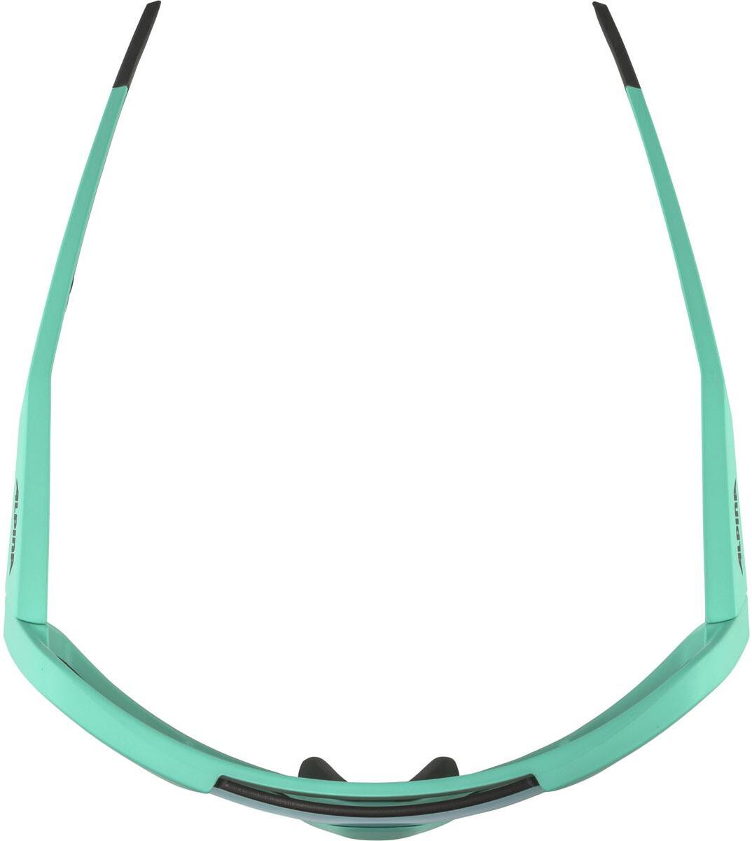 Очки солнцезащитные ALPINA Rocket Q-Lite Turquoise Matt/green mirror Cat.3, hydrophobic, fogstop