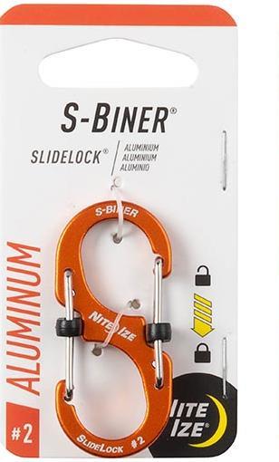 Карабин аксессуарный Nite Ize S-Biner SlideLock, Aluminum, размер 2 Оранжевый