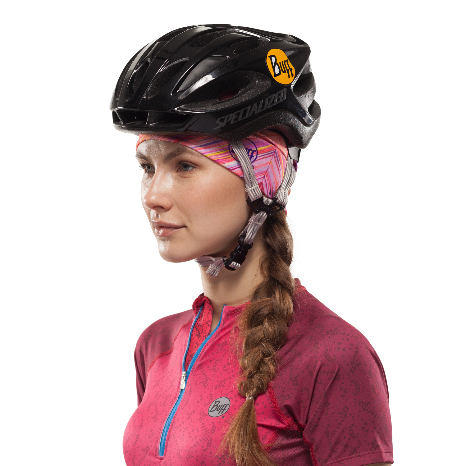 Повязка Buff CoolNet® UV+ Multifunctional Headband ayla Rose Pink