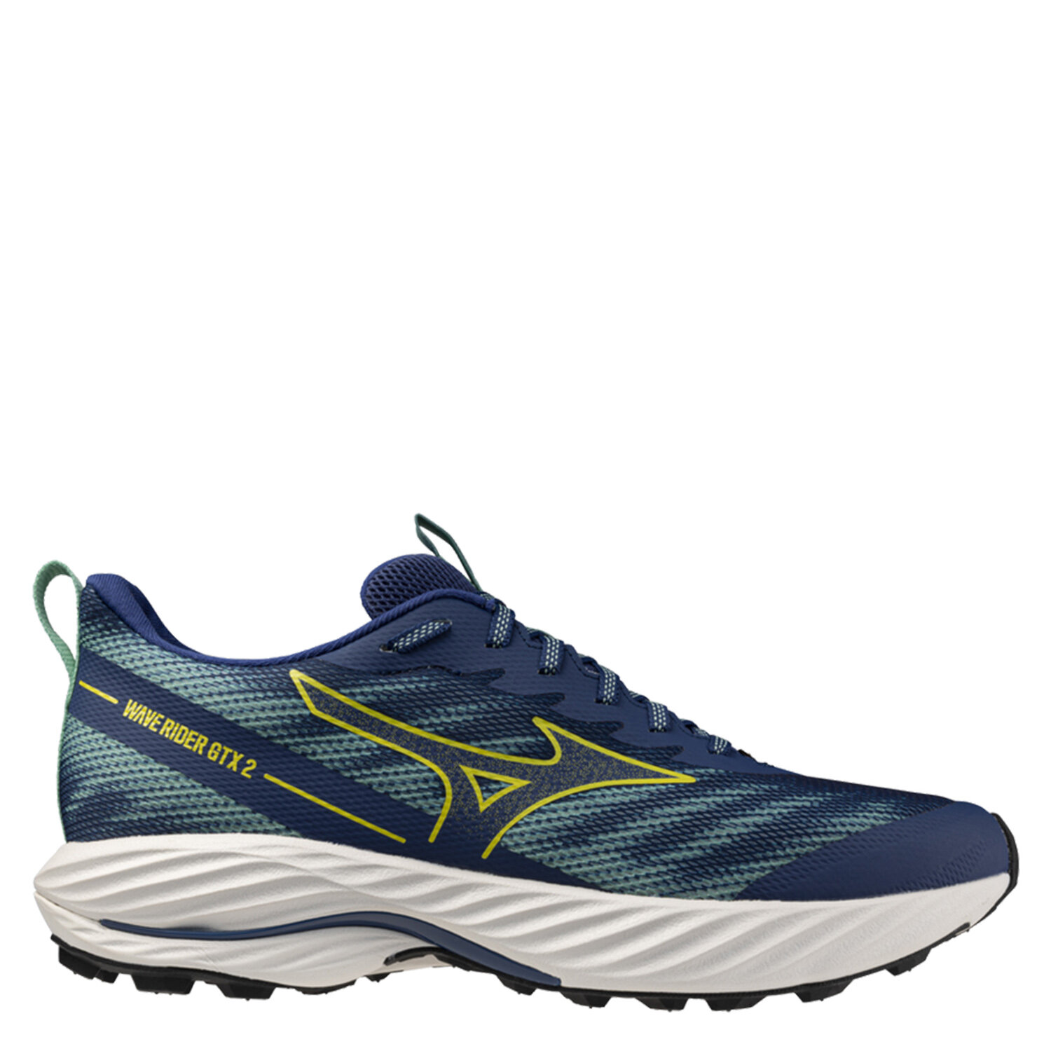 КроссовкимужскиеMizunoWaveRider2GTXEstateBlue/Quince/DustyJadeGreen