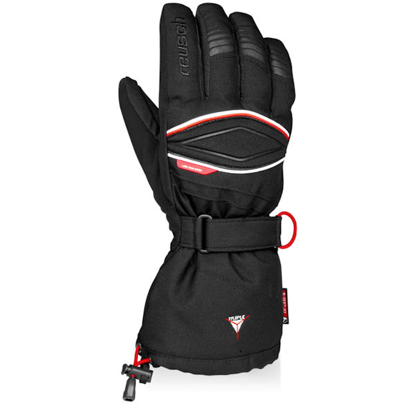 

Перчатки Горные Reusch 2013-2014 Ski Piste Santo Triple Sys Black / Fire Red
