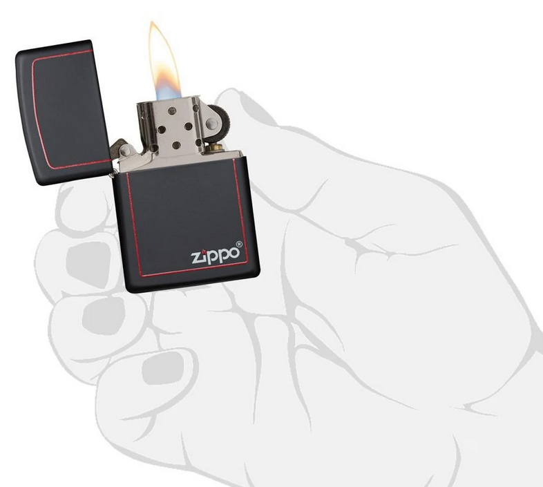Зажигалка Zippo Classic Black Matte чёрная-матовая