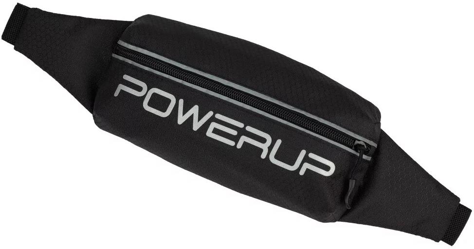 Поясная сумка POWERUP объемная c логотипом BLACK