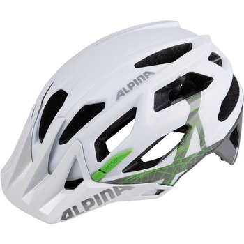 Велошлем Alpina 2018 Garbanzo White-Titanium-Green