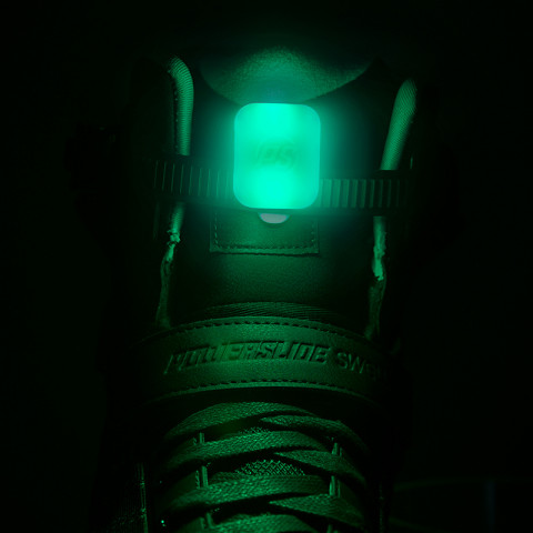 Фонарик на шнурки Powerslide LED Clip Green