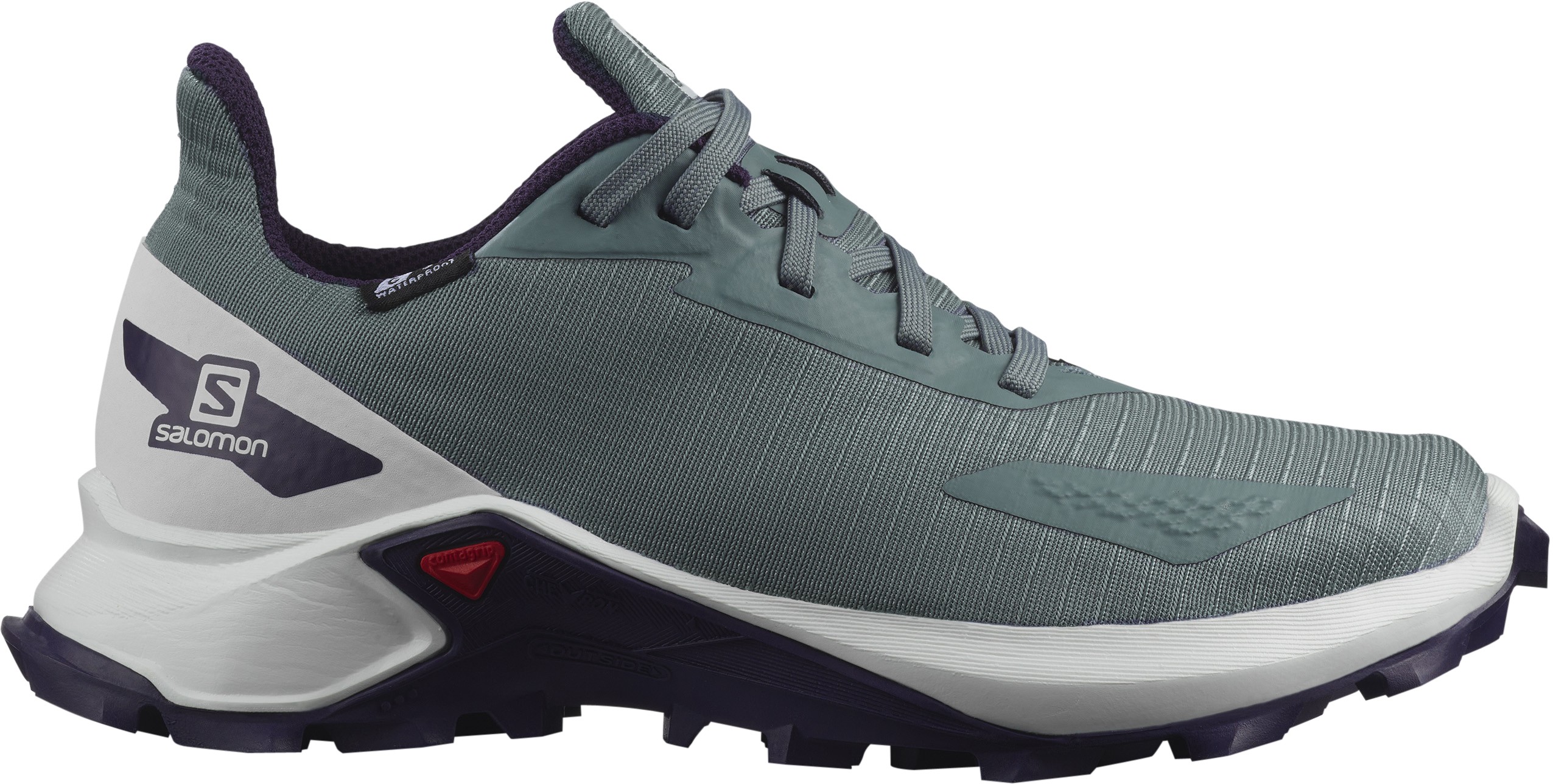 Беговые кроссовки детские SALOMON Alphacross Blast Cswp J  Trooper/White/Evening B - купить в КАНТе