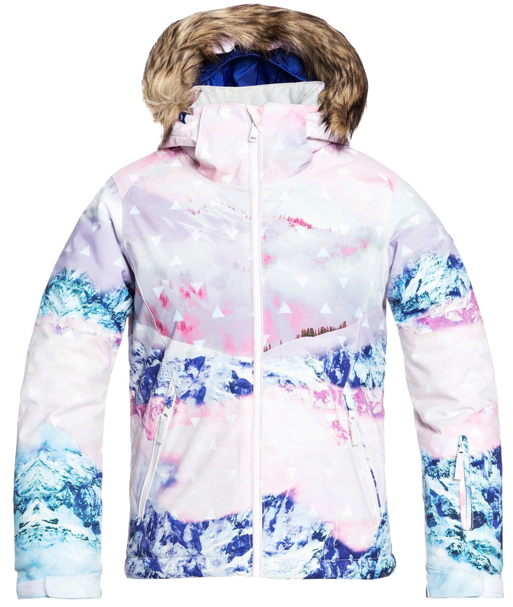 Куртка сноубордическая детская Roxy 2020-21 Jet ski SE Bright white pyrennes