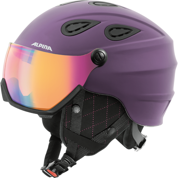 Зимний Шлем Alpina Grap Visor Hm Deep-Violet Matt