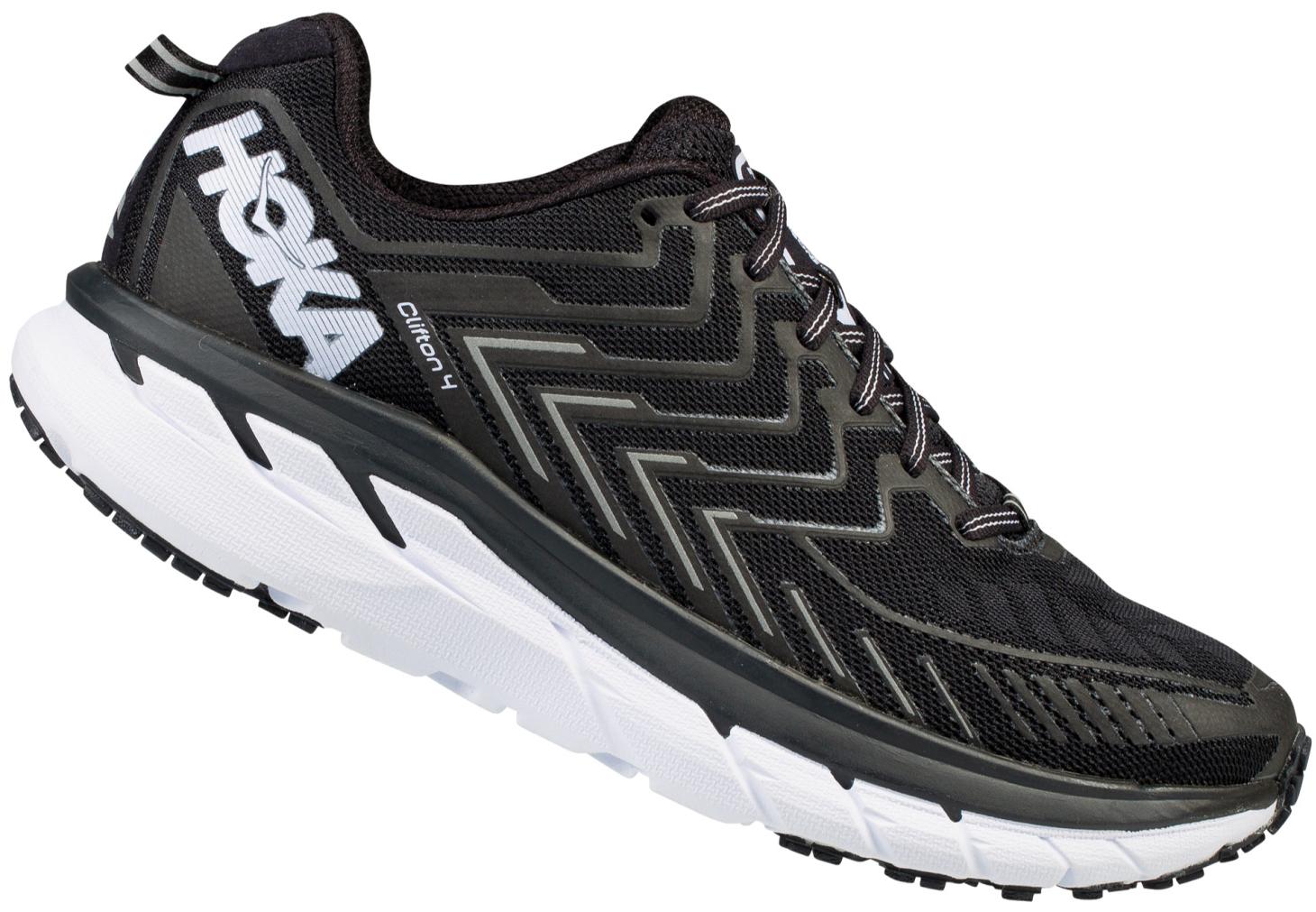 Беговые кроссовки Hoka 2018 M CLIFTON 4 BLACK/WHITE