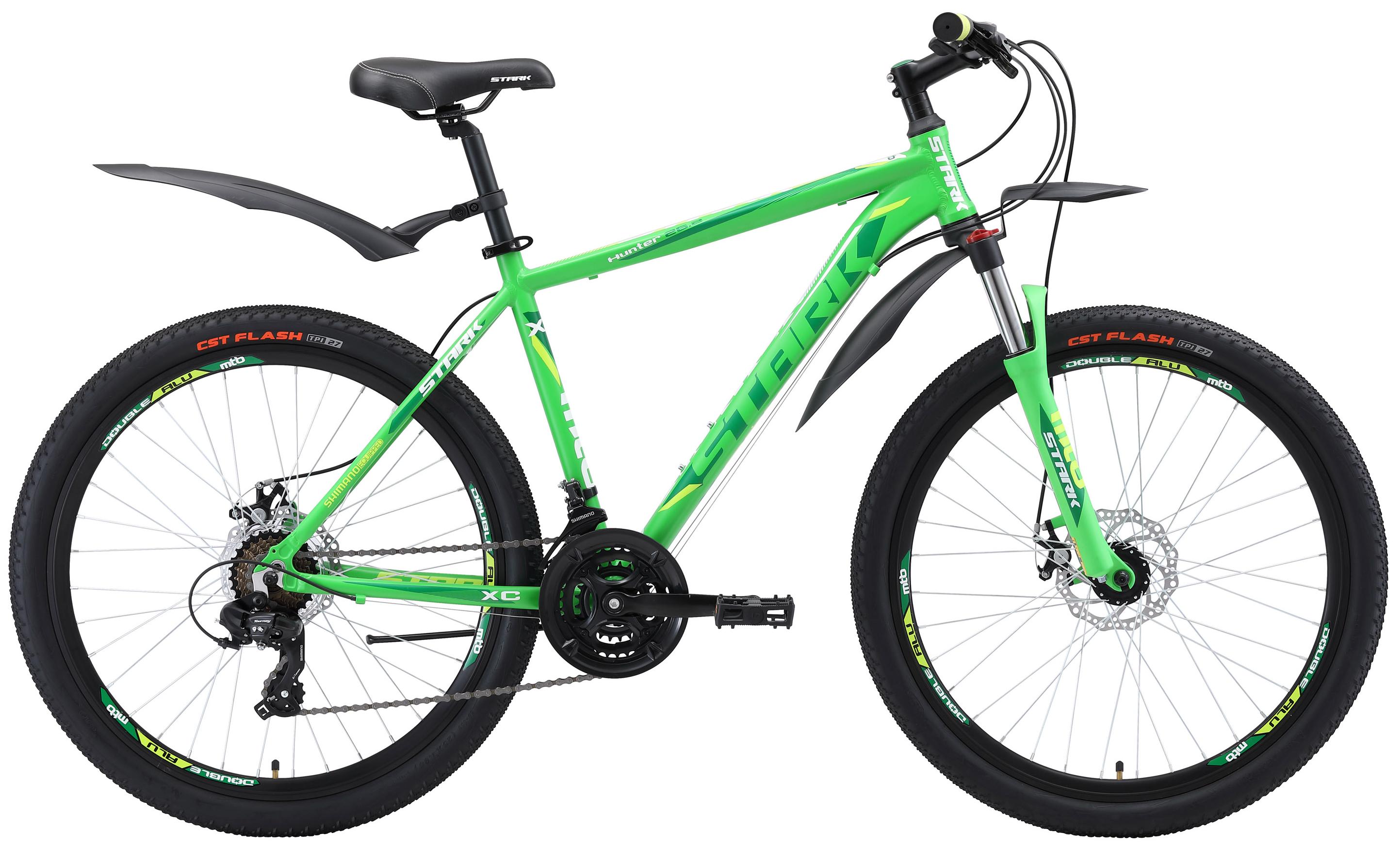 

Велосипед Stark Hunter 26.2 D 2018 Green/dark Green/white