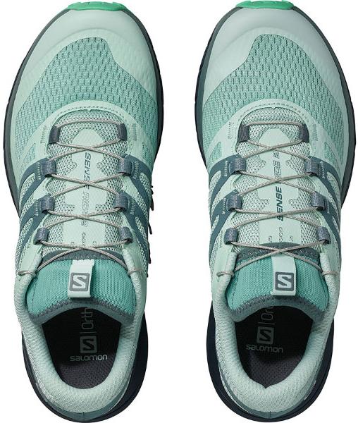 Беговые кроссовки для XC Salomon 2019 Sense Ride 2 W Icy Morn/Navy Blazer/Electric Green
