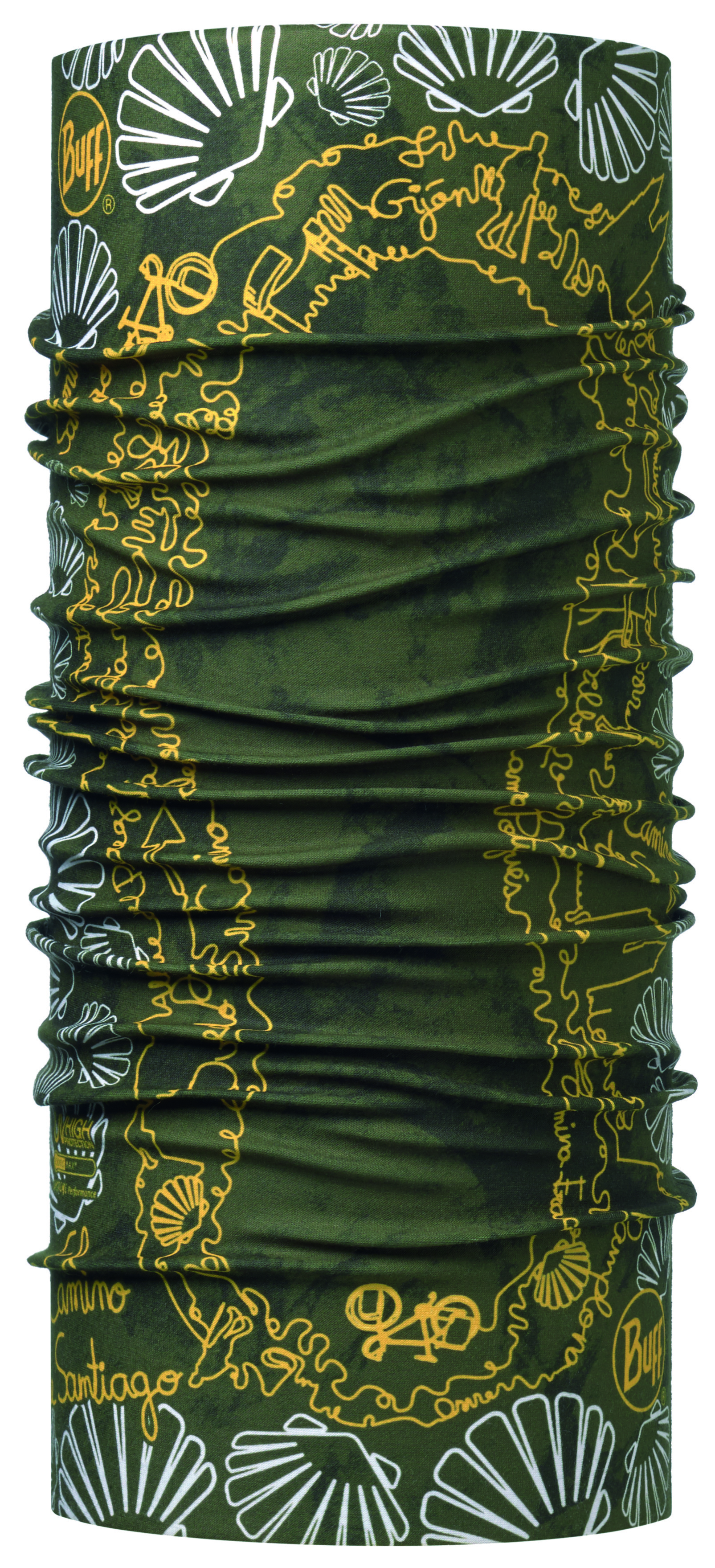 

Бандана Buff Camino High Uv Buff Footprint Green