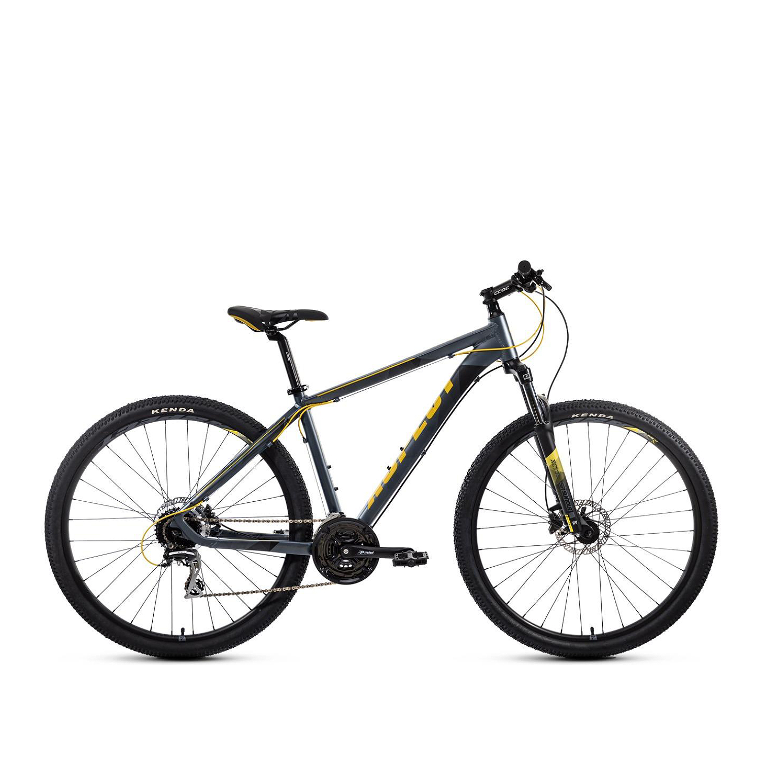 Велосипед Aspect Stimul 29 2021 серо-желтый