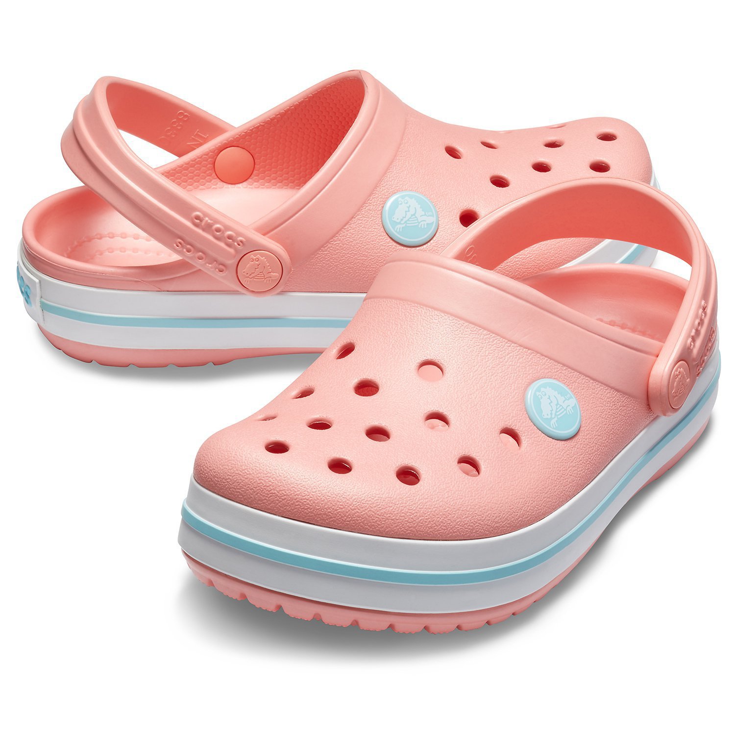 Сандалии детские Crocs Crocband Clog K Melon/Ice Blue