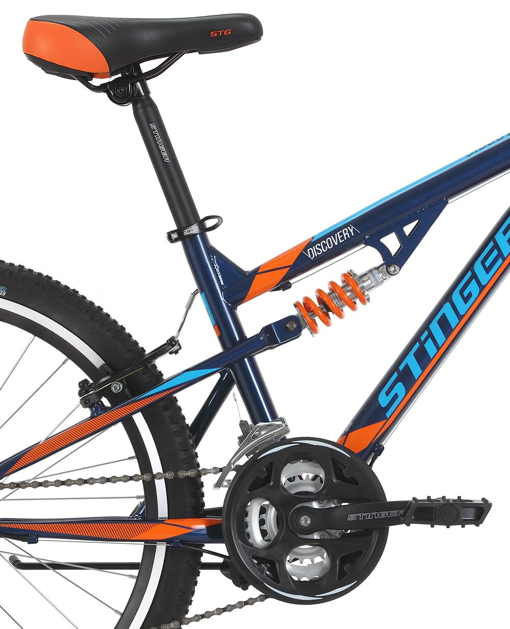 Велосипед Stinger Discovery 24 2019 синий