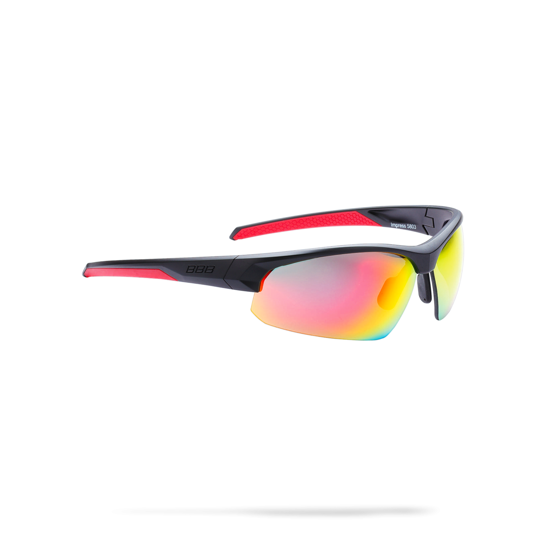 Очки Солнцезащитные Bbb 2018 Impress Pc Smoke Red Lenses Черный Матовый