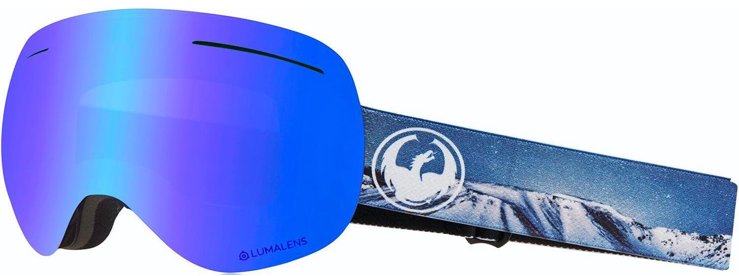 Очки горнолыжные Dragon X1 Realm/Blue Ion+Amber
