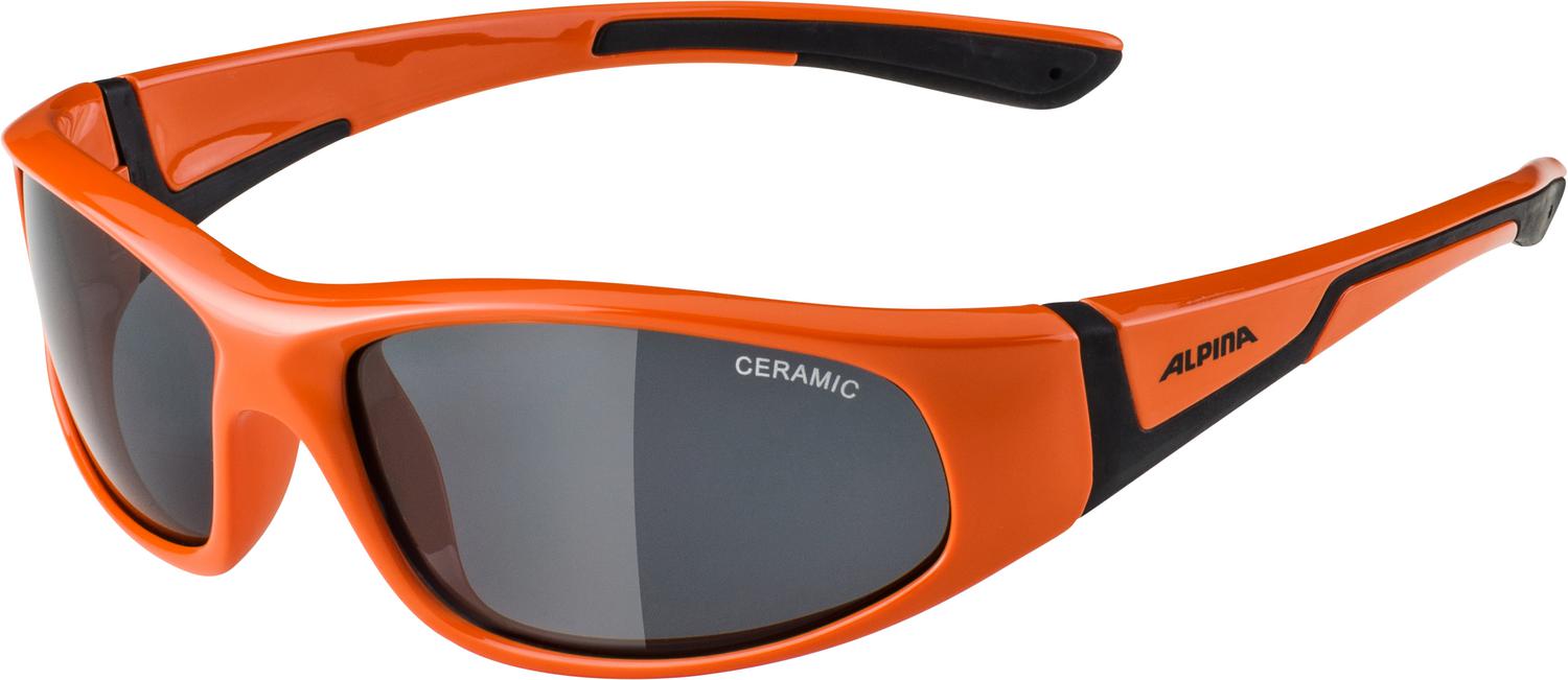 Очки солнцезащитные Alpina 2021-22 Flexxy Junior Orange/Black/Black