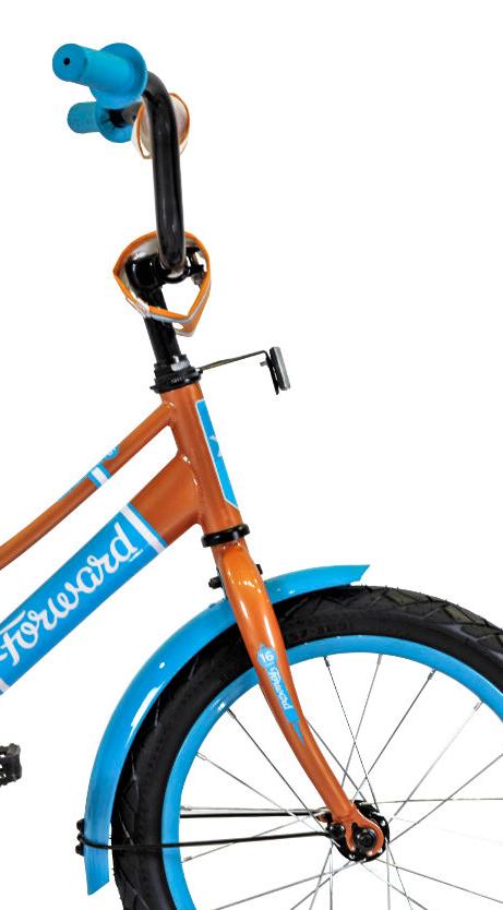 Велосипед Forward Azure 16 2021 бежевый-голубой