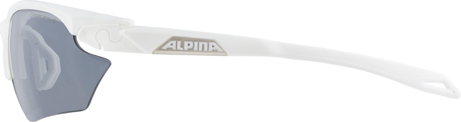 Очки солнцезащитные Alpina 2020 Twist Five HR S CM+ White Matt-Silver/Black Mirror