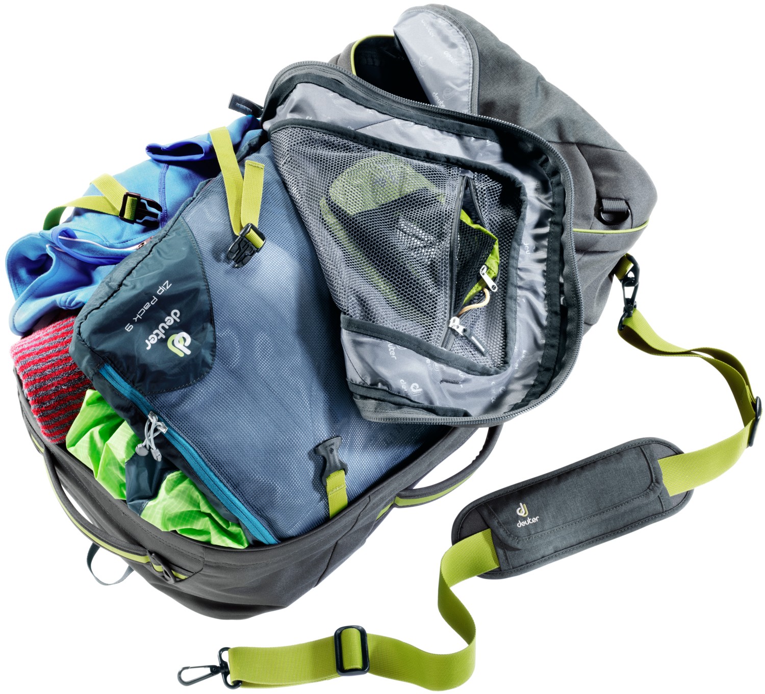 Рюкзак Deuter Transit 65 Anthracite/Moss