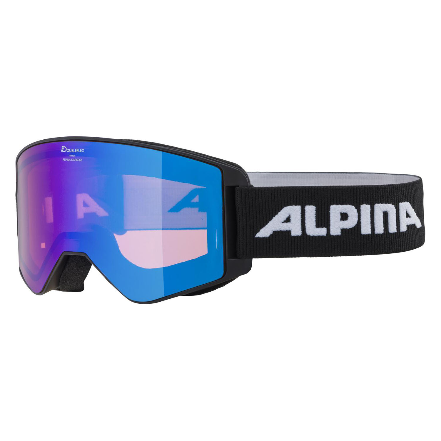 Очки горнолыжные ALPINA Narkoja Q-Lite Black Matt/Q-Lite Blue S2