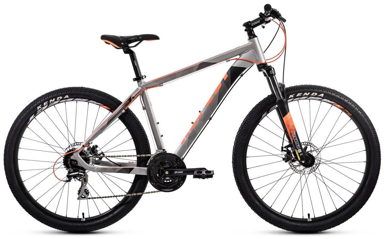 Велосипед Aspect Legend 27.5 2021 серо-оранжевый