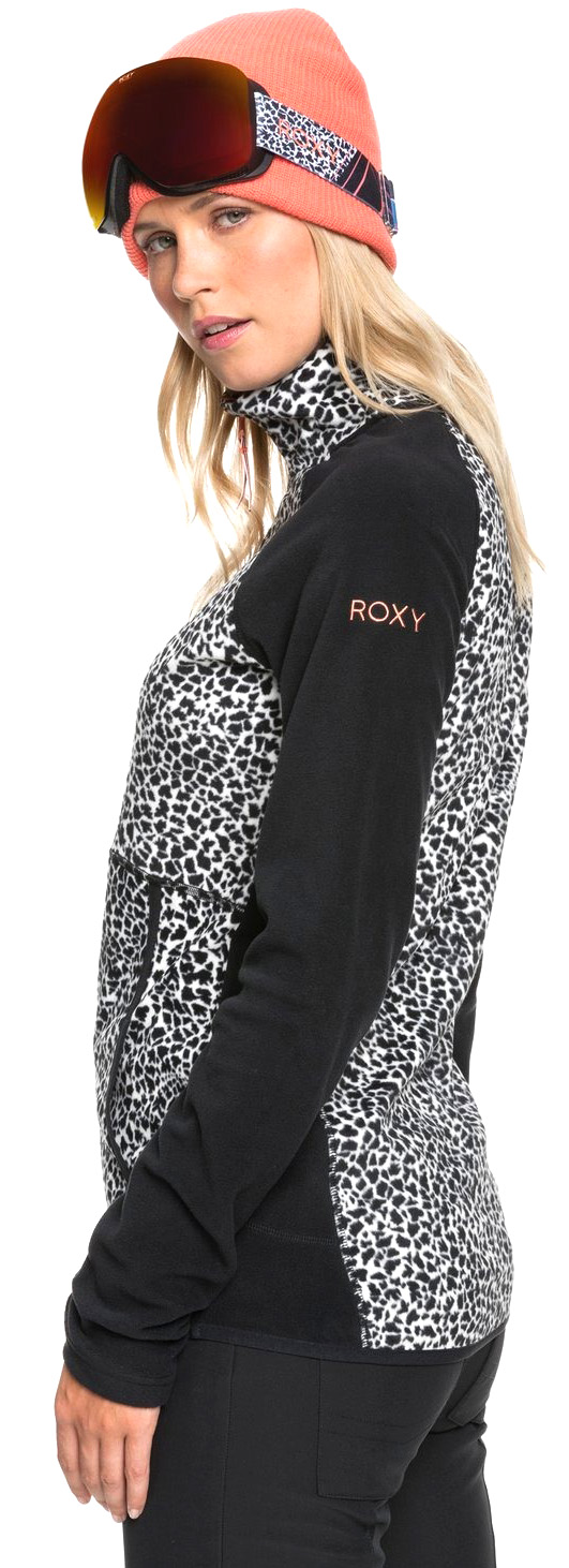 Флис сноубордический Roxy 2020-21 Cascade True black pop animal