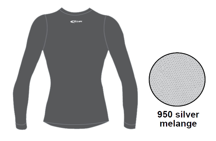 

Футболка С Длинным Рукавом Accapi Tecnosoft Plus Longsl.t-Shirtlady Silver Melange (Св.серый)