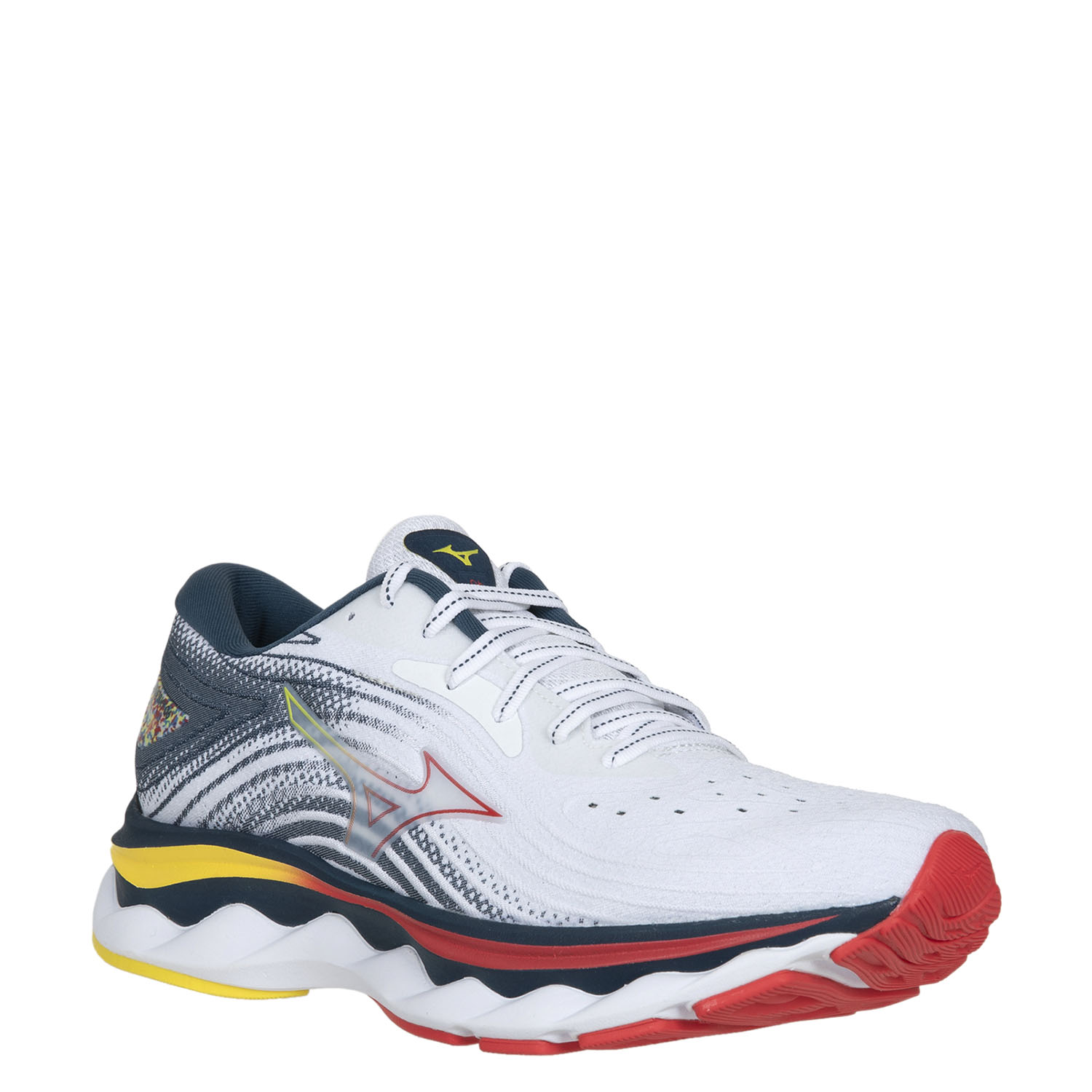 Кроссовки Mizuno Wave Sky 6 Blk/Quicksilver/HotCoral