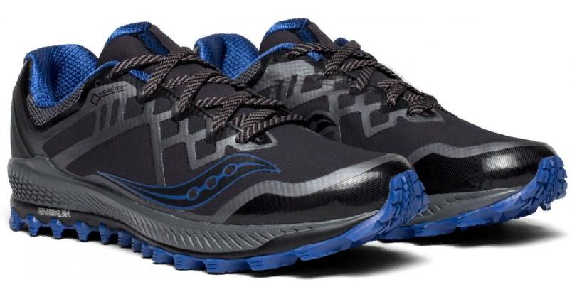 Беговые кроссовки Saucony 2019-20 Peregrine 8 GTX Black/Grey/Blue