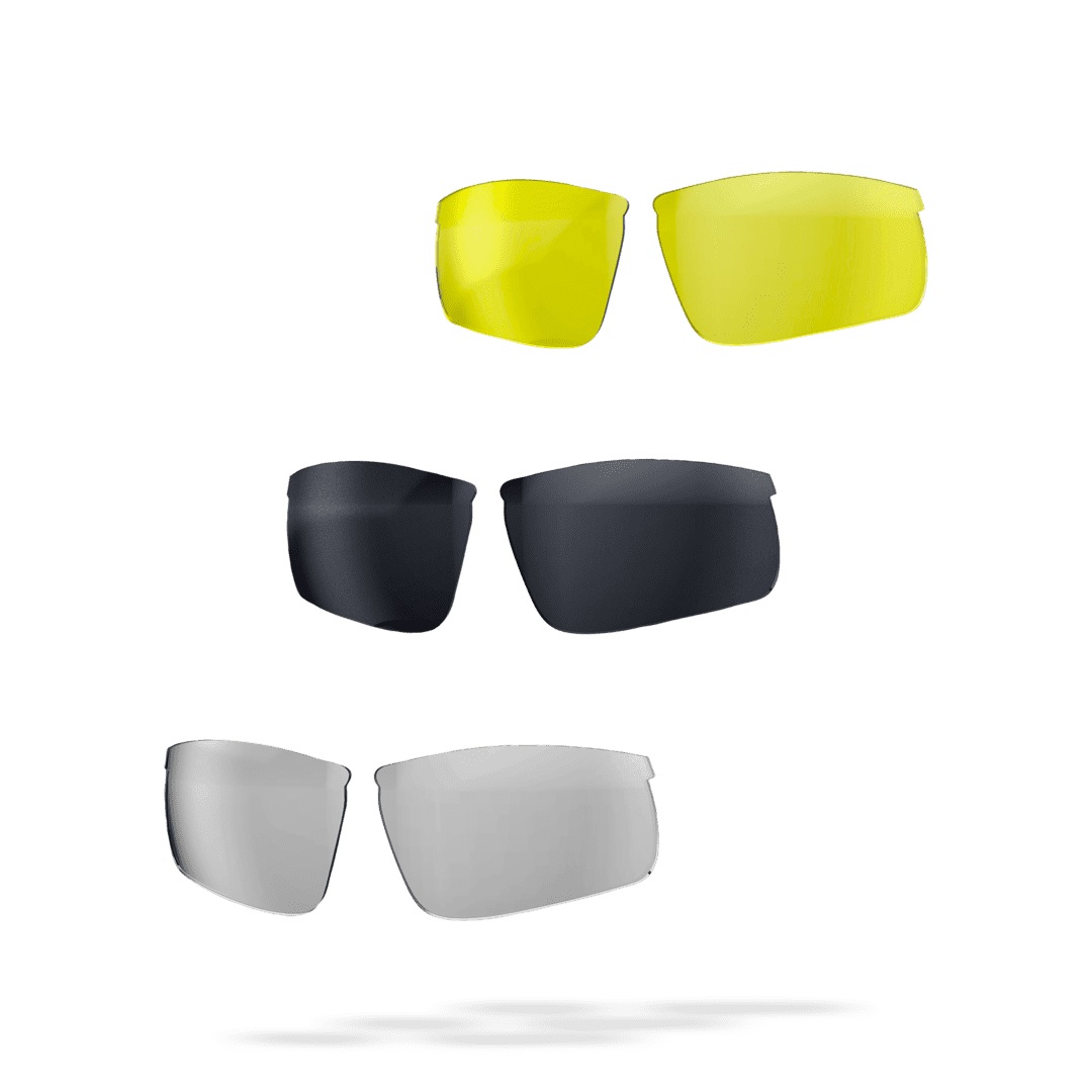 Очки солнцезащитные BBB 2020 Impress Small Glossy White/Smoke + Yellow + Clear