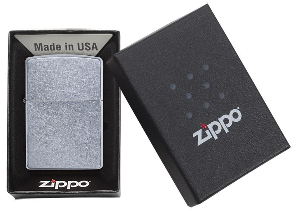 Зажигалка Zippo Магнитофон Street Chrome серебристая