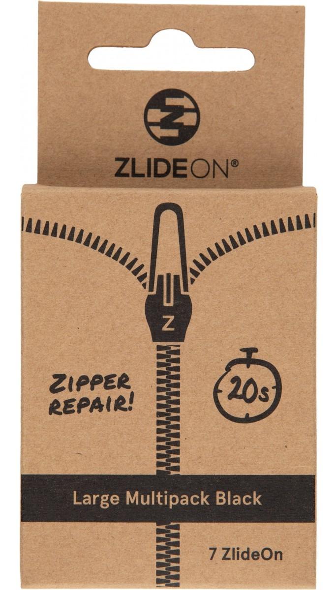 Набор бегунков для молнии ZlideOn Narrow Zipper XS, L, XL, Plastic Zipper L, XL, Metal Zipper L, Metal & Plastic Zipper XS Black