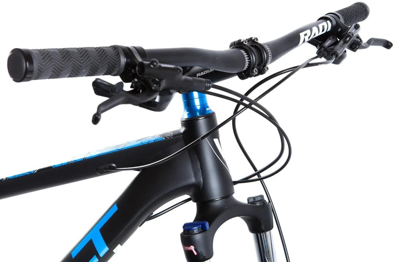 Велосипед Welt Rockfall 3.0 27 2019 matt black/blue/white
