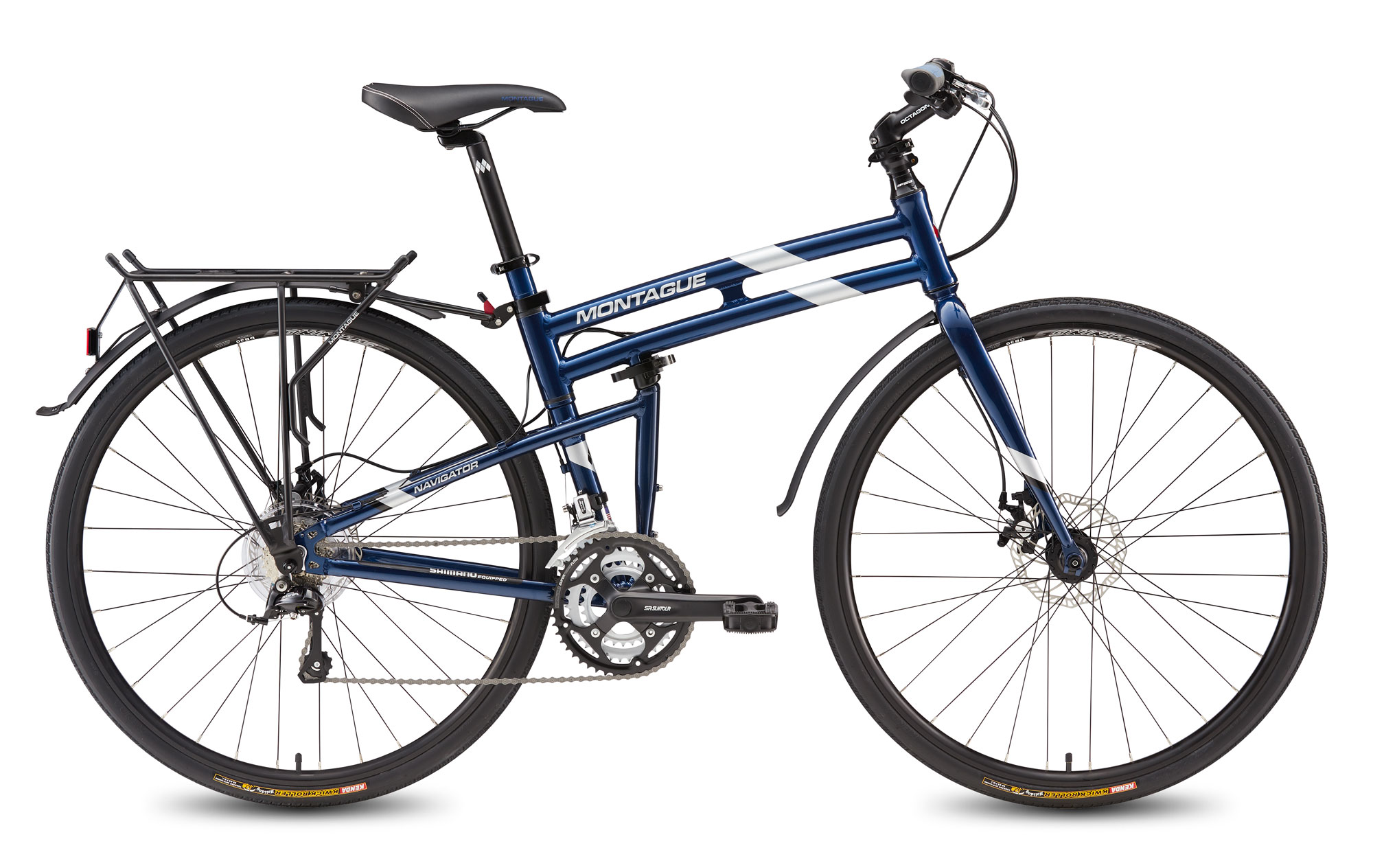 Велосипед Montague Navigator 27 Speed 700C With Rackstand 2017 Полуночно-Синий С Серебристыми Акцентами