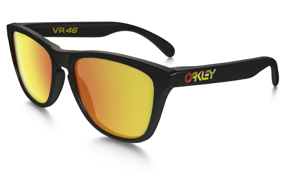 

Очки Солнцезащитные Oakley Frogskins Vr/46 Polished Black W/fire Iridium