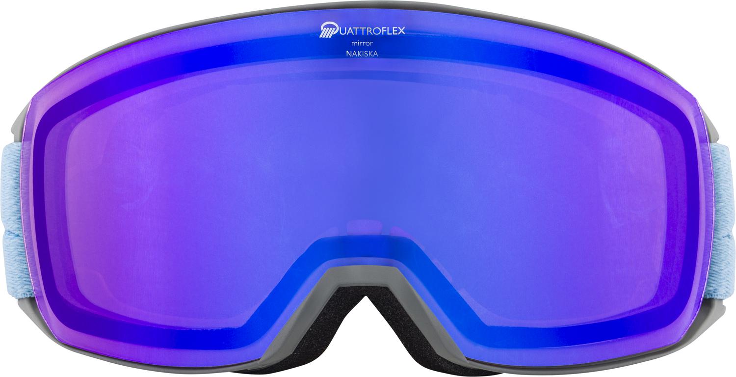 Очки горнолыжные Alpina 2020-21 NAKISKA grey-skyblue QHM blue