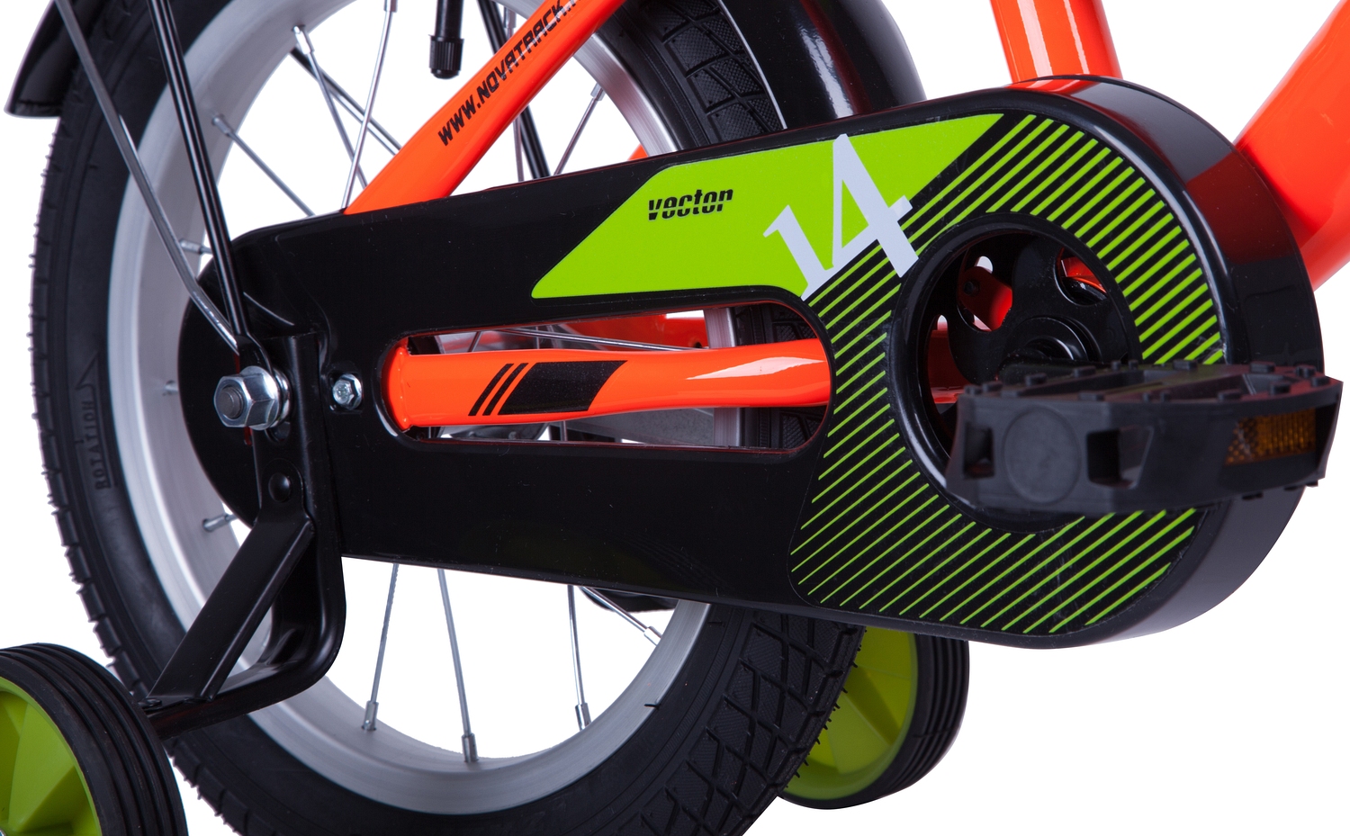 Велосипед Novatrack Vector 14 2022 оранжевый