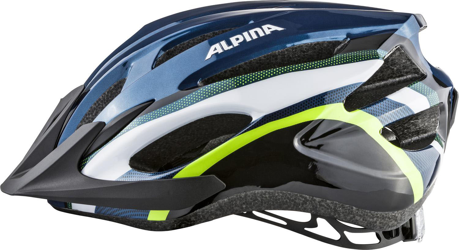 Велошлем ALPINA Mtb 17 Darkblue-Neon Gloss