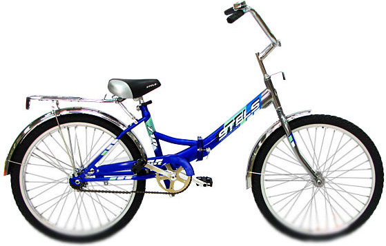 Велосипед 24 складной STELS Pilot 710 (2018) количество скоростей 1 рама сталь 16 синий/синий