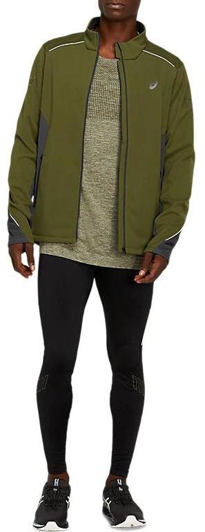 Куртка беговая Asics 2020-21 Lite-show winter jacket Smog Green/Graphite Grey