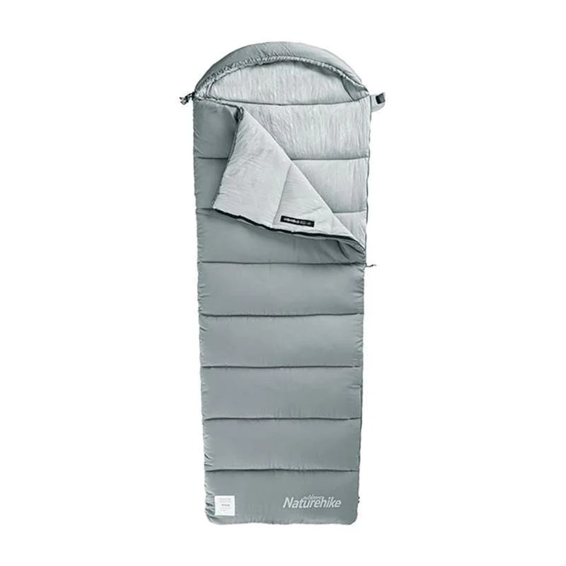 Спальник Naturehike Envelop Washable Cotton Sleeping Bag With Hood M180 Grey